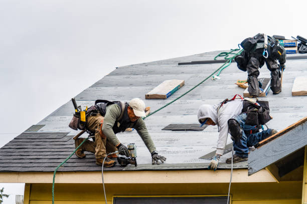 Professional Gutter Installation technician working in Ponca City, OK